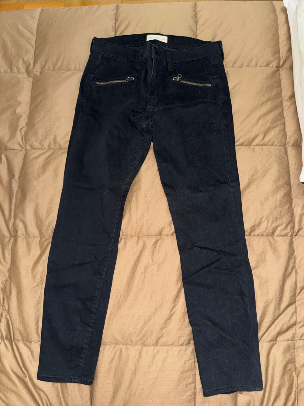 GAP Women's Navy Skinny Zip-Pocket Pants